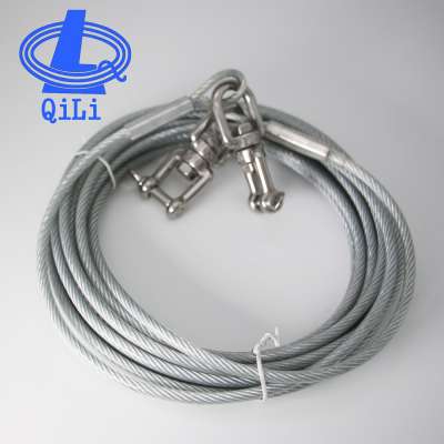 30 Feet Dog Tie Out Cable with Double Ended Swivel Ring