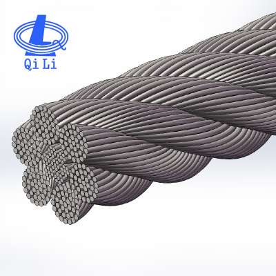 China manufacturer 6x37+iwrc 3mm ungalvanized steel wire rope for sale wholesale online