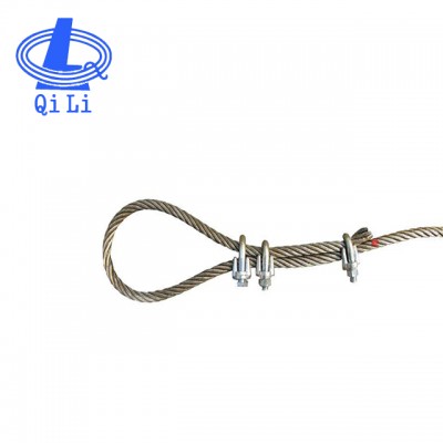 Flolded Eye Electric Galvanized Steel Wire Rope Sling for Crane